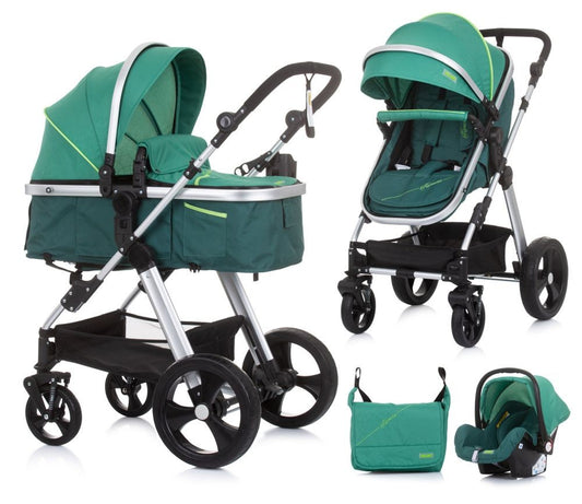 Carrito De Bebé Havana Trío Convertible Hasta 22 Kg Con Bolso Y Mosquitera Aloe_0