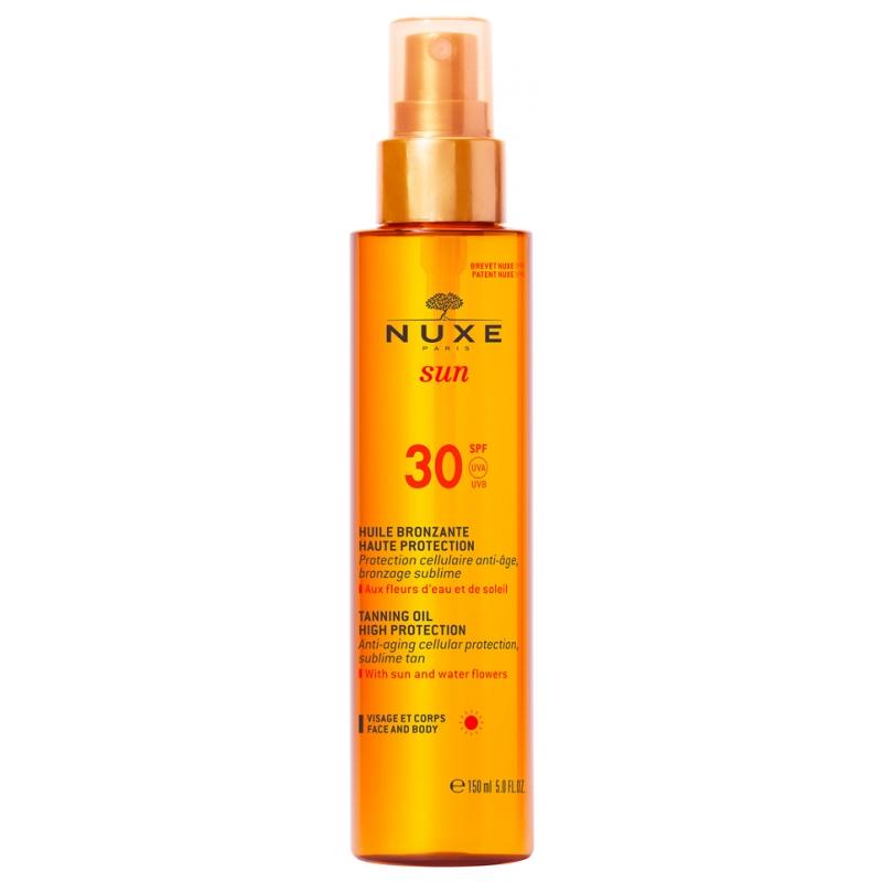 Óleo Bronzeador Nuxe Sun Rosto e Corpo FPS 30 150ml