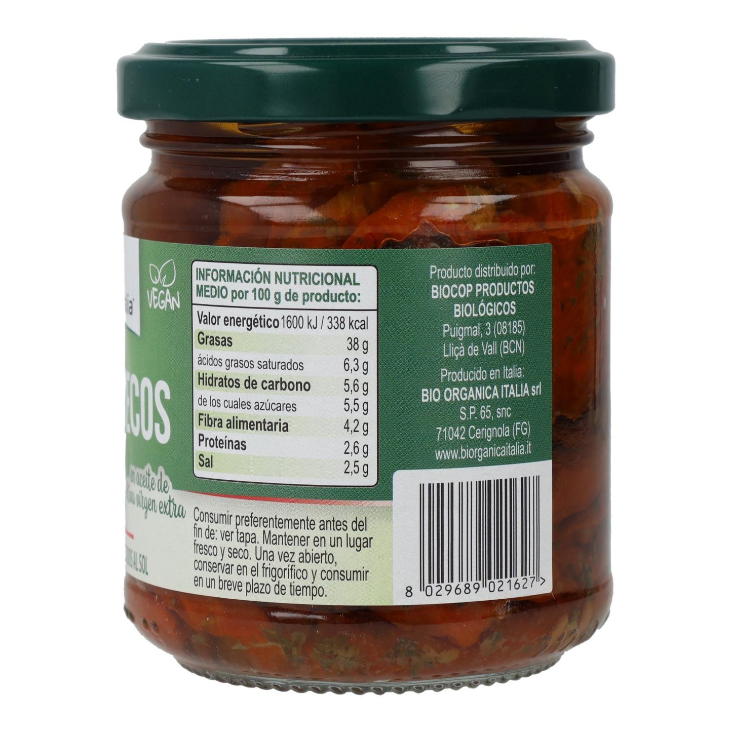 Tomates Secos Biológicos em Óleo Demeter Organica Italia 190 g