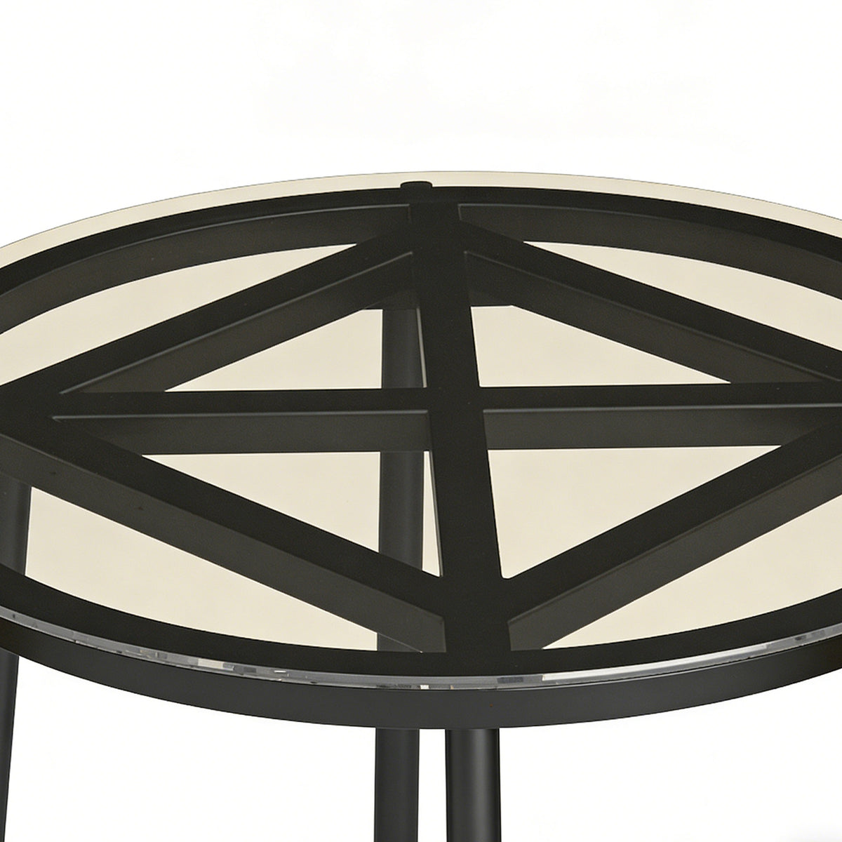 Conjunto Jardín Ratán Outsunny Ratán Pe, Metal Caqui 62x73x79 Cm_3