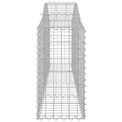 Cestas De Gaviones 8 Uds Forma De Arco Hierro 200x30x60/80 Cm_4