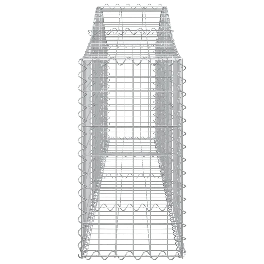 Cestas De Gaviones 30 Uds Forma De Arco Hierro 200x30x60/80 Cm_4