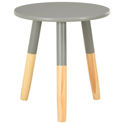 Mesitas Auxiliares 2 Unidades Madera Maciza De Pino Gris_2