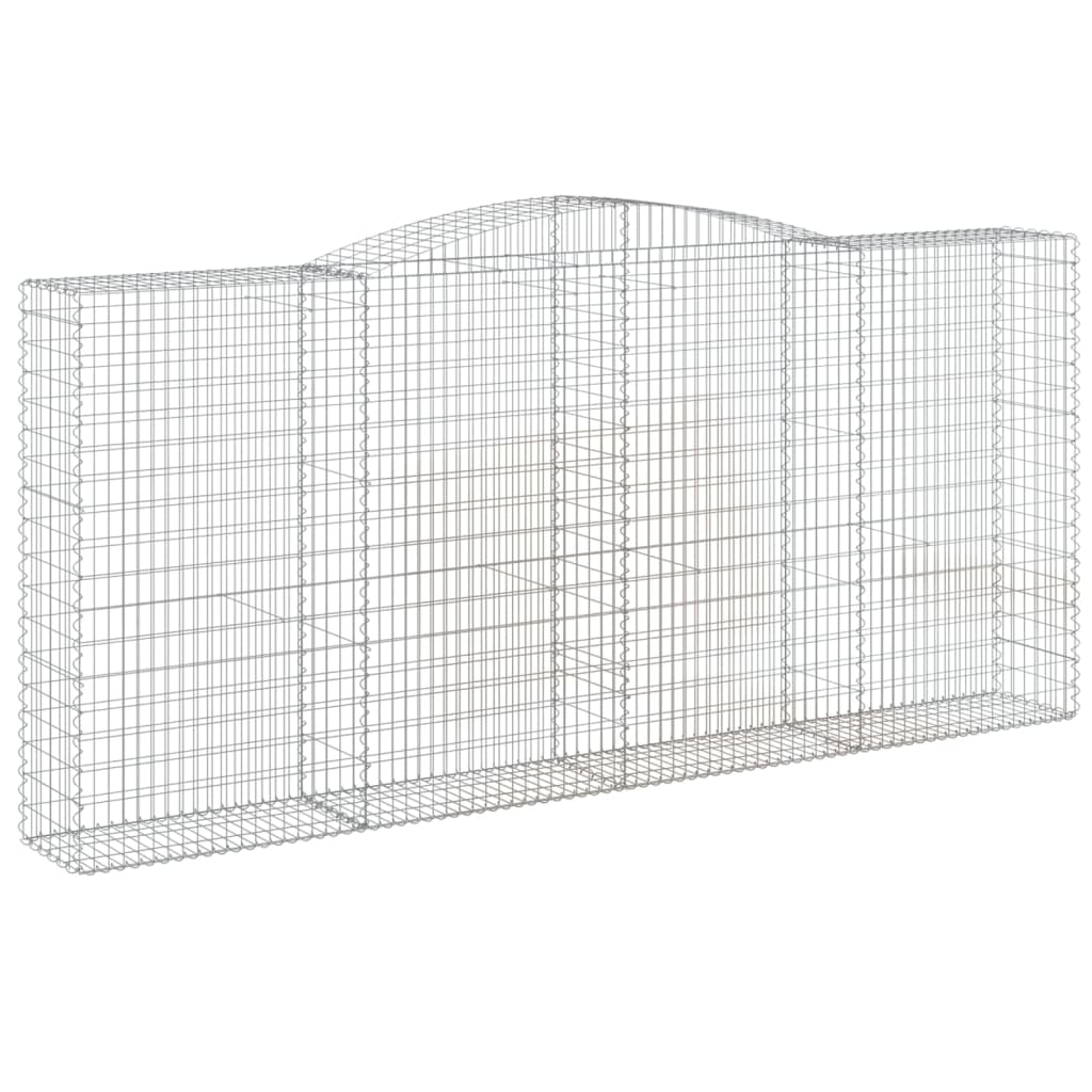 Cestas De Gaviones 6 Uds Forma De Arco Hierro 400x50x180/200 Cm_2
