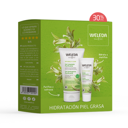 Pele oleosa no peito - Gel + Loção, Weleda