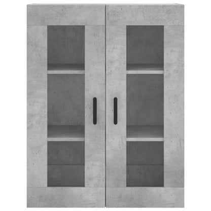 Aparador Alto Madera Contrachapada Gris Hormigón 69,5x34x180 Cm_4