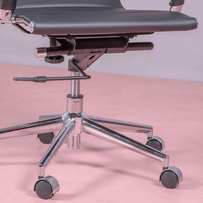 Silla De Oficina Con Respaldo Alto Tapizado En Polipiel - Alu_4