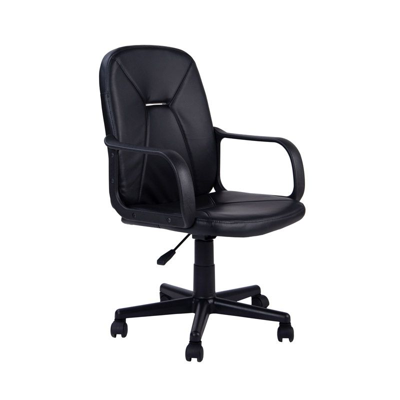 Silla De Oficina Génesis Tapizado, Negro, 55 X 87-96 X 45_0