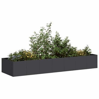 Jardinera De Acero Laminado En Frío Negro 280x80x40 Cm_1