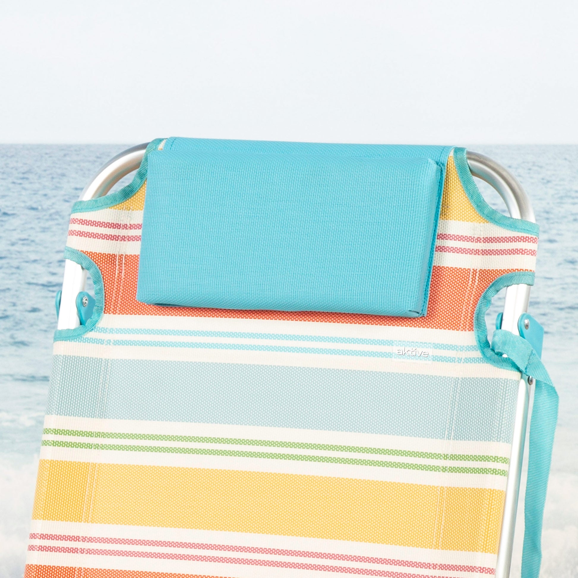 Aktive Pack 2 Sillas Plegables Camping Deluxe 48x47x74 Cm Multicolor 5 Posiciones Con Respaldo_5