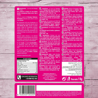 Sal rosa fino do Himalaia Naturgreen 1 kg