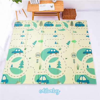 Alfombra Bebe, 1.5cm Grosor, Diseño Infantil, 200 X 180 Cm, Acolchada De Xpe, Reversible_5