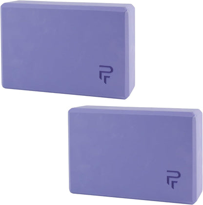 Bloque De Yoga Perpetual Liso Violeta - 2 Unidades - Espuma Eva Andideslizante - Soporte Para Yoga Y Pilates_0