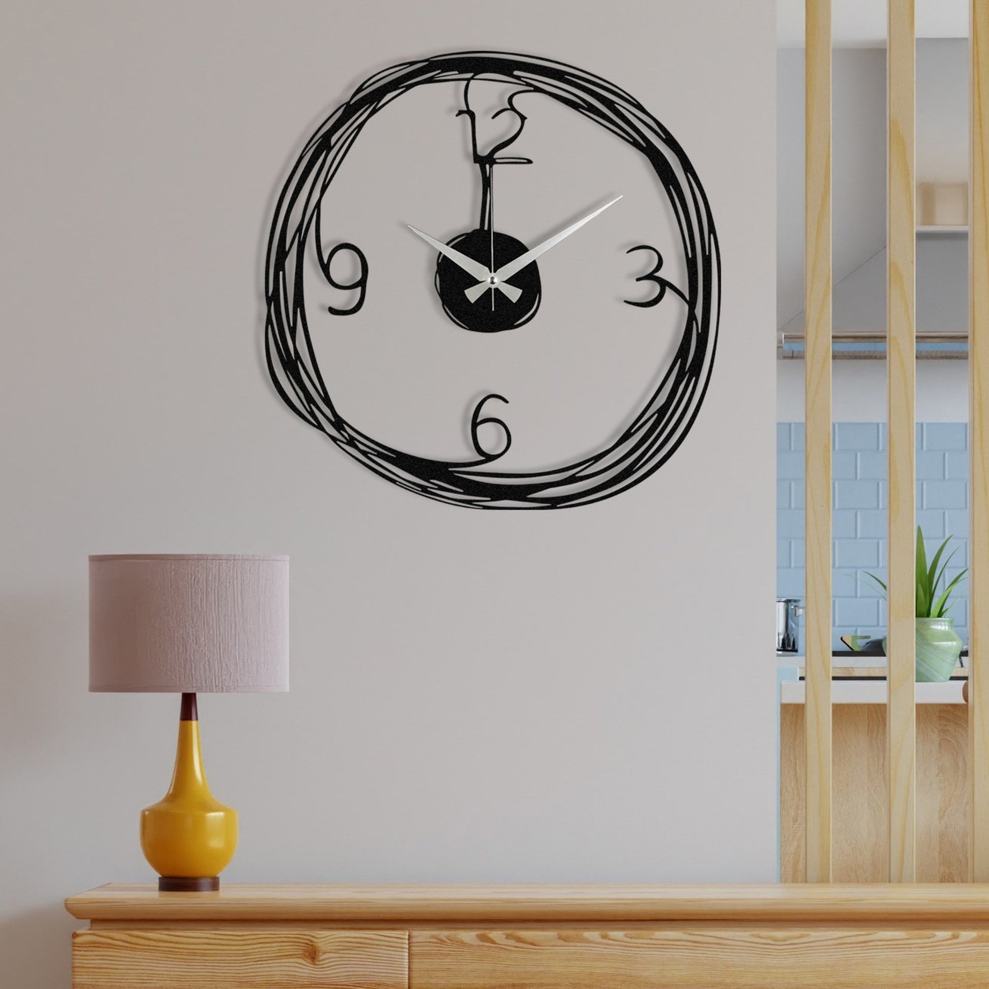 Reloj De Pared Metal Sencillo_3
