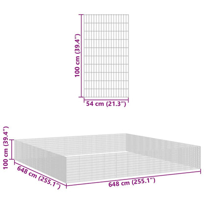 Vidaxl Recinto Corral Animales 48 Paneles Hierro Galvanizado 54x100 Cm_2
