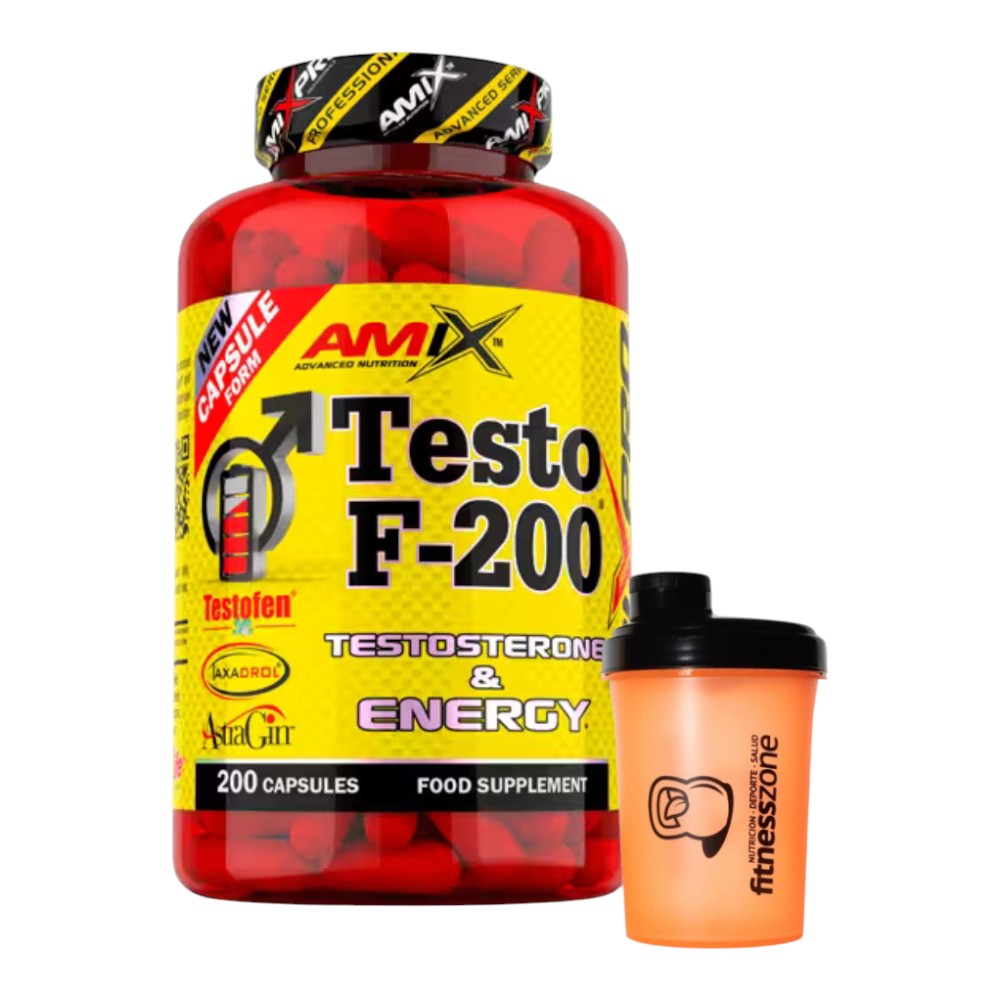 Testo F-200 200 Caps + ¡shaker Fitnesszone De Regalo!_0
