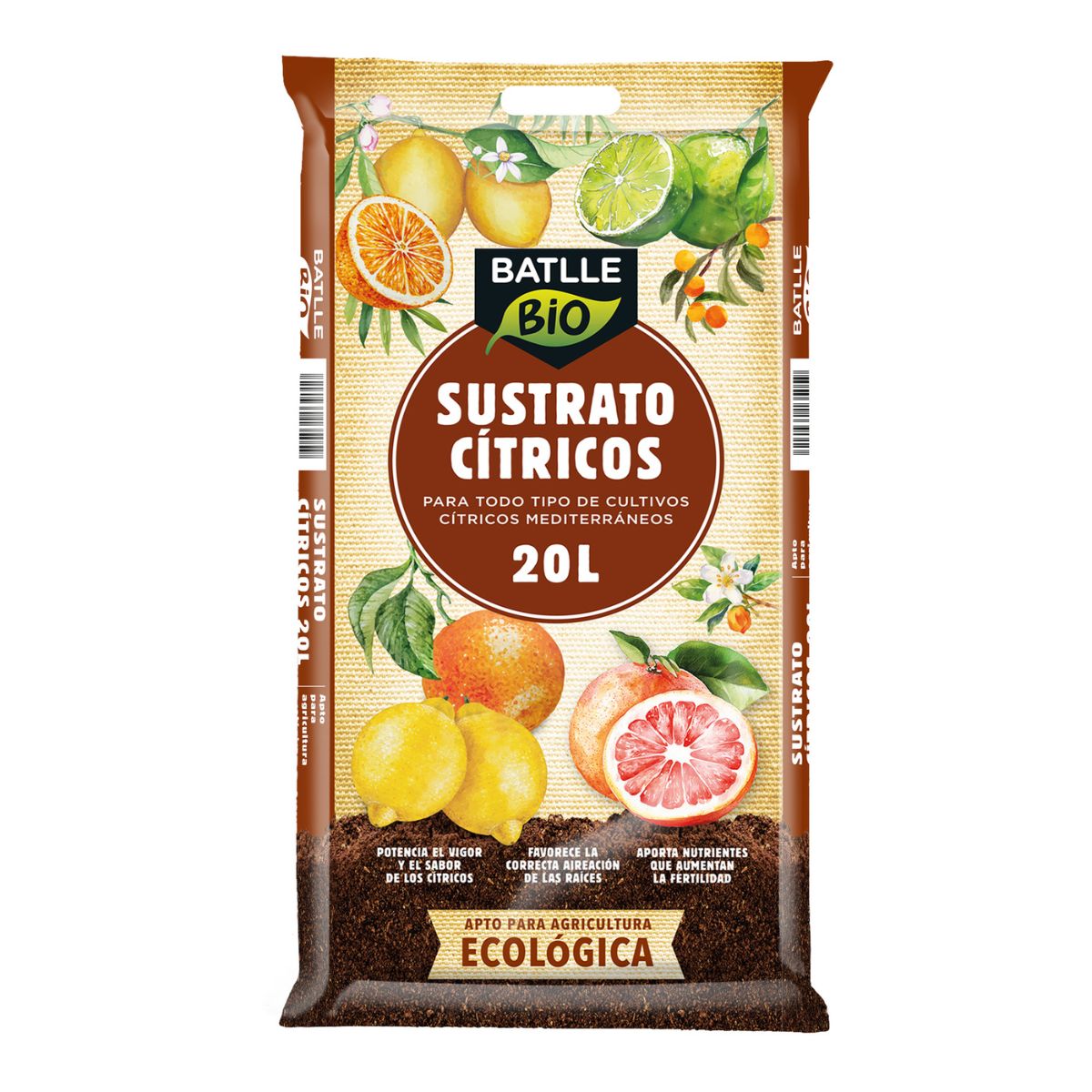 Sustrato Cítricos Batlle Bio 20 L