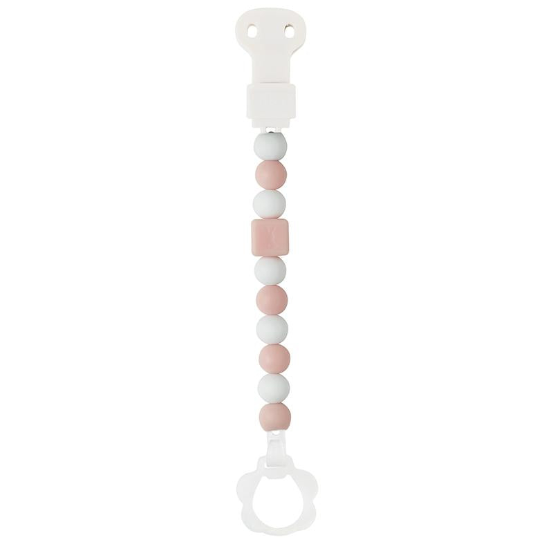 Prendedor de chupeta (com prendedor de chupeta) Doukidou Rosa-Branco