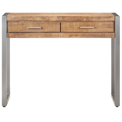 Mesa Consola De Madera Maciza De Mango 95x35x75 Cm_0