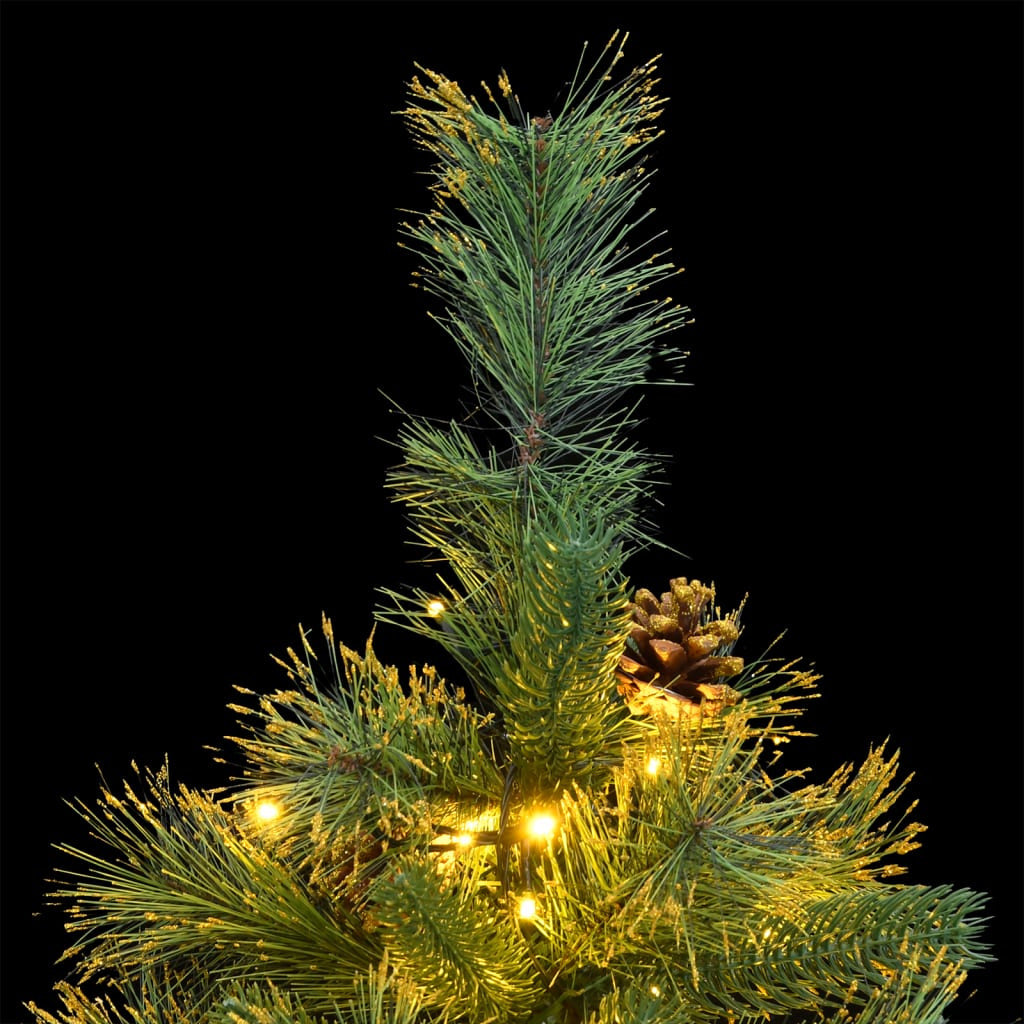 Vidaxl Árbol De Navidad Artificial Con Bisagras 150 Led 120 Cm_1