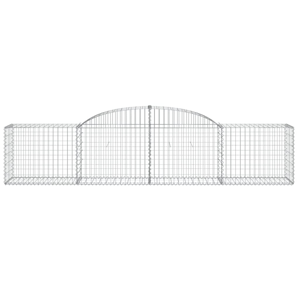 Cestas De Gaviones 30 Uds Forma De Arco Hierro 300x50x60/80 Cm_3