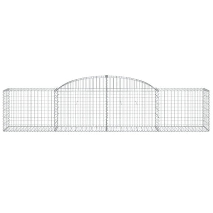 Cestas Gaviones 2 Uds Forma De Arco Hierro 300x50x60/80 Cm_3