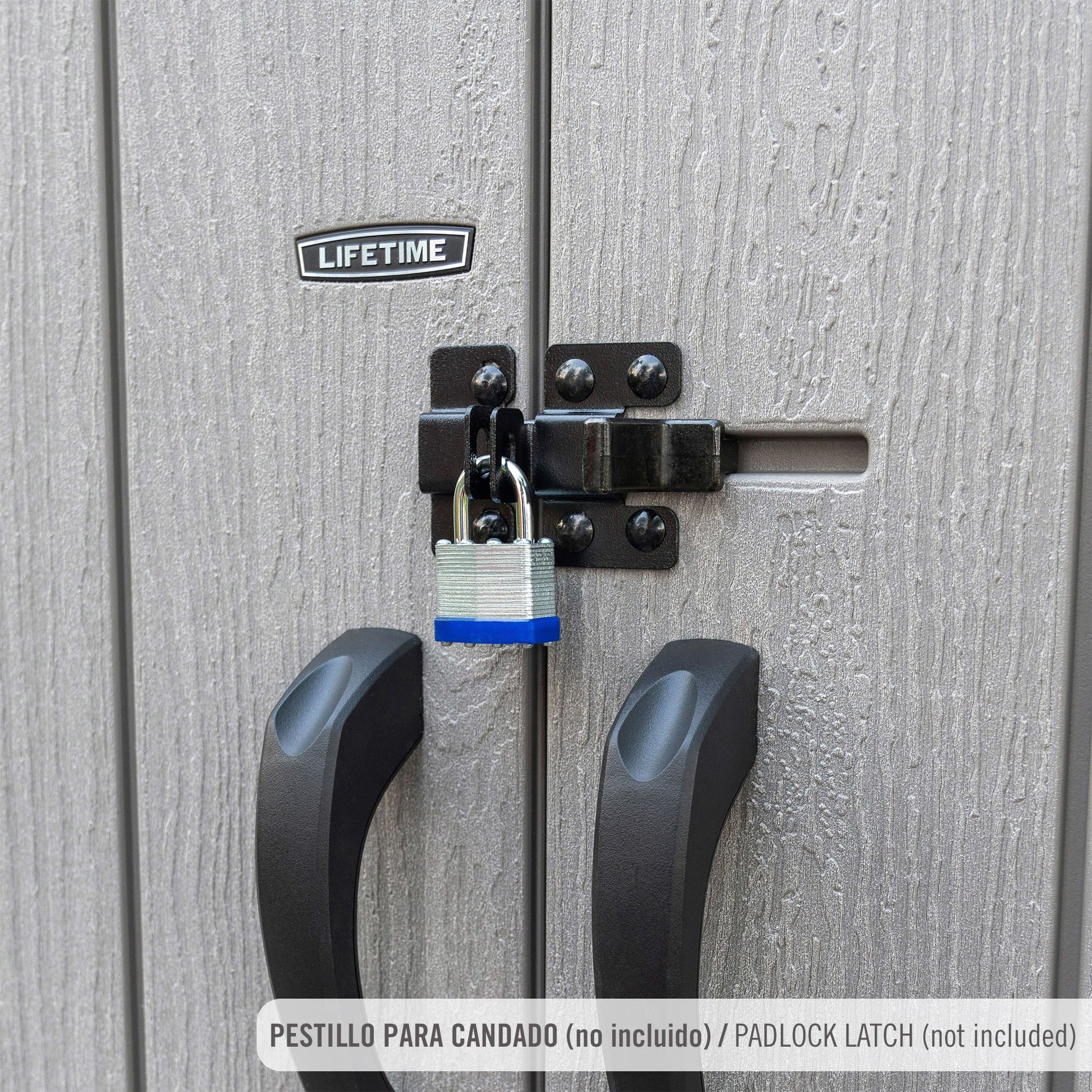 Lifetime Armario Exterior Vertical 1.350 L Rough Cut™ Con Estantes Y Colgadores_4