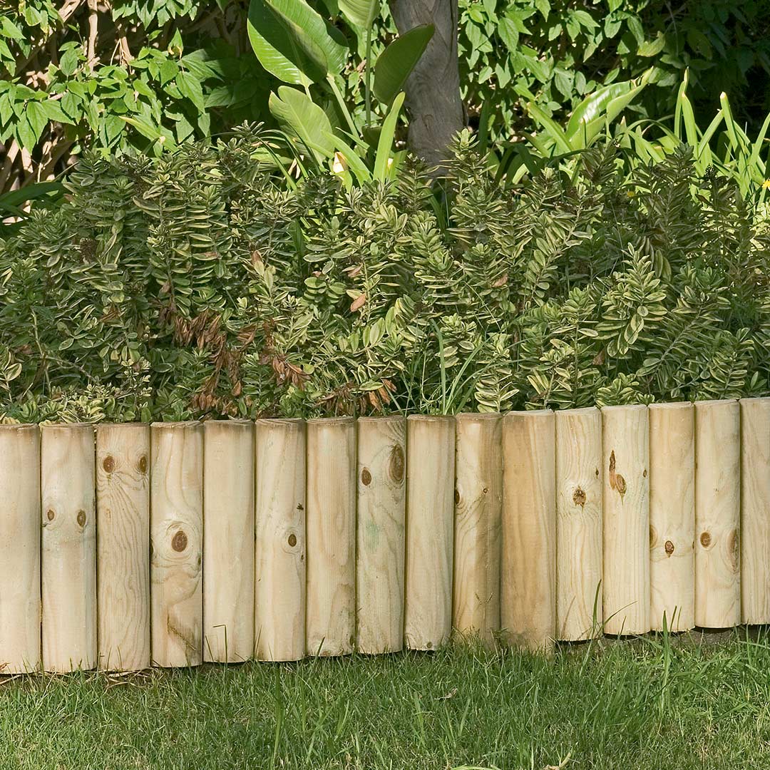 Bordo De Madera Fijo 15x105 Cm - Delimita Tu Jardín 1,05x0,15 M / Multicolor_0
