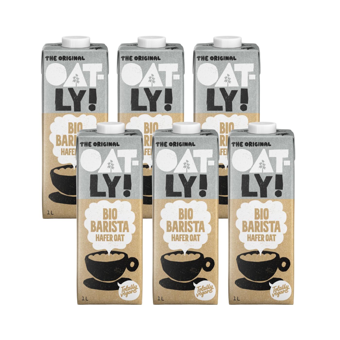 Embalagem de 6 unidades de bebida de aveia Barista BIO Oatly