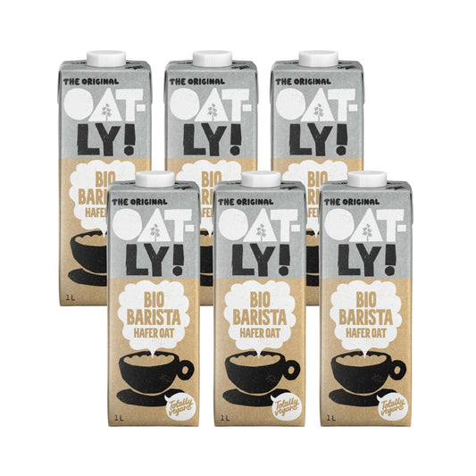 Embalagem de 6 unidades de bebida de aveia Barista BIO Oatly