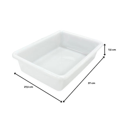 12 Bandejas Uso Alimentario: 5,6l Sin Bpa's (37 X 27,5 X 7,5cm). Cocinas, Restaurantes, Comedores, Carnicerías, Catering_3