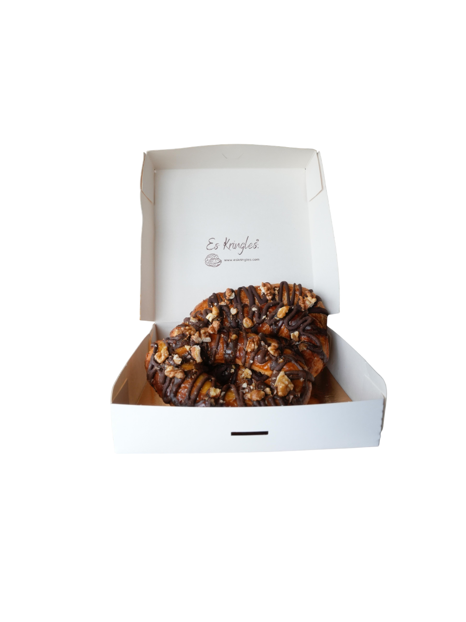 Postre de nueces kringle (Es Kringles) con chocolate negro  ecológico con cacao 80%. 450-500g_0