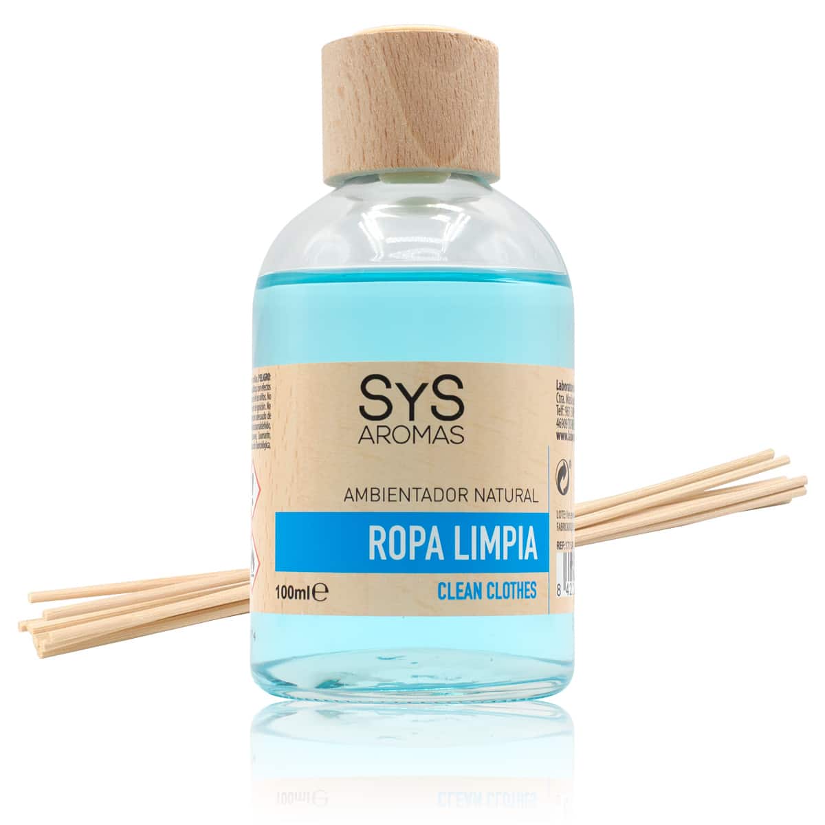 Ambientador Mikado Ropa Limpia 100 ml | Aroma Fresco y Suave | Difusor Varillas | Sensación Limpieza_0