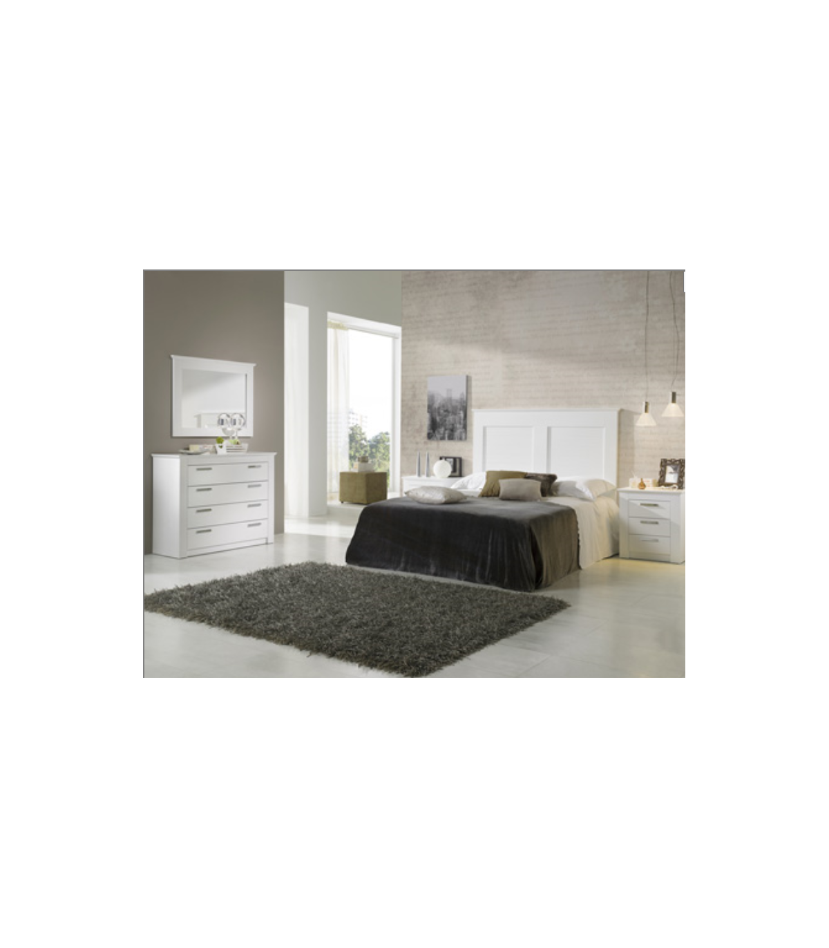 Espejo Rectangular Modelo Saya3705 Acabado Blanco, 93.5cm(ancho) 72.5cm(alto) 4cm(fondo)._0