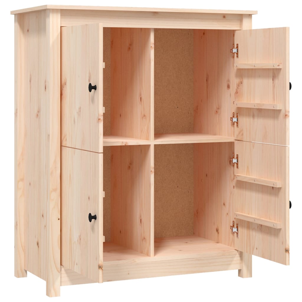 Aparador De Madera Maciza De Pino 83x41,5x100 Cm / Vetonek_1