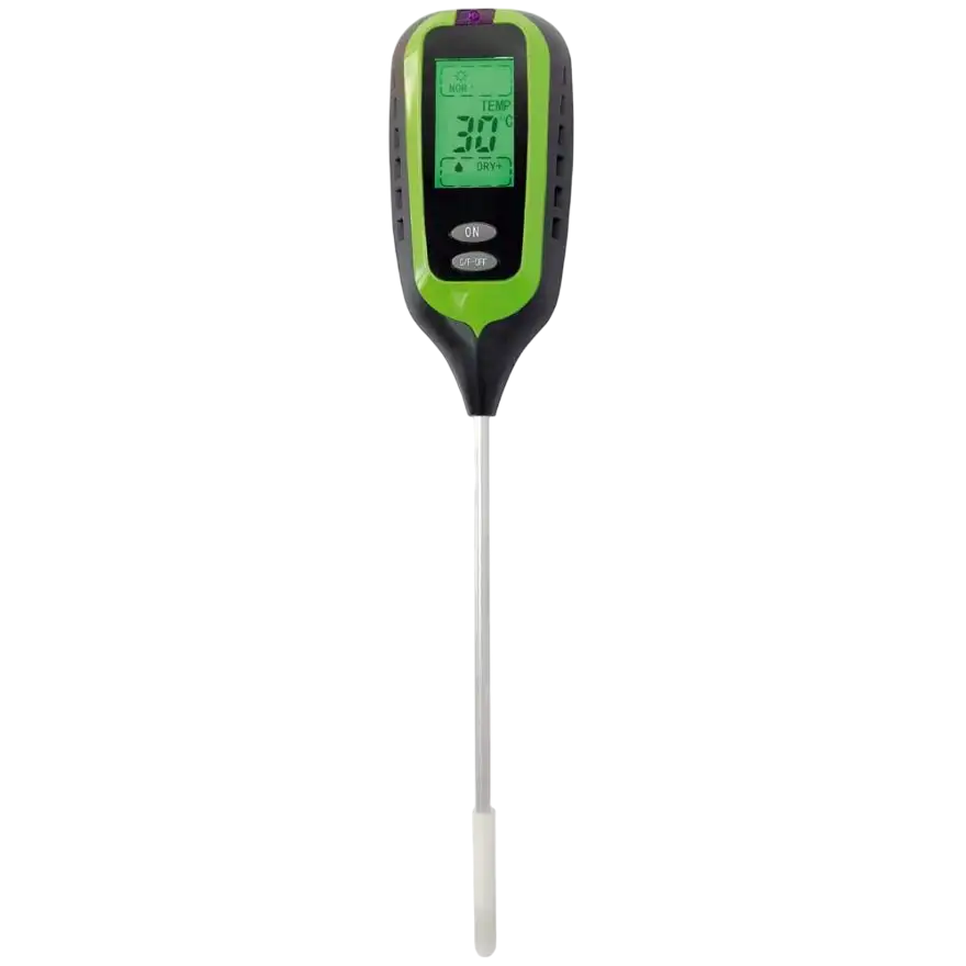 Medidor de luz, humidade, pH e temperatura Verdemax 4 em 1