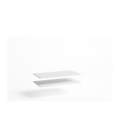 Pack De 2 Estantes Acabado Blanco. 1,6cm(alto) 88.35cm(ancho) 48.7cm(fondo)._0