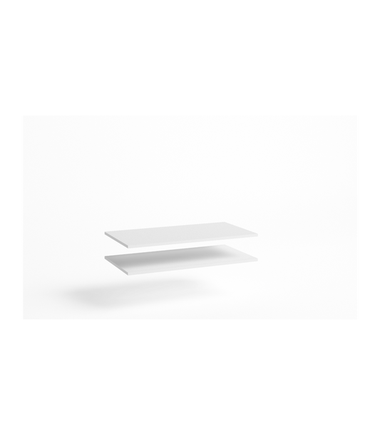Pack De 2 Estantes Acabado Blanco. 1,6cm(alto) 88.35cm(ancho) 48.7cm(fondo)._0