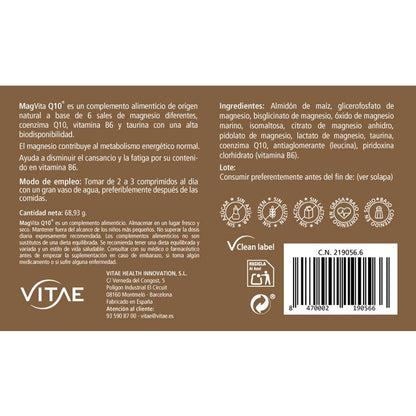 MagVita Q10, Vitae, 60 comprimidos