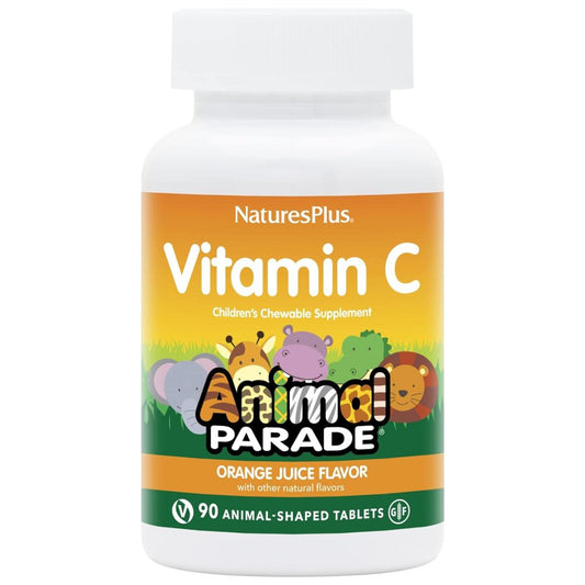Animal Parade Nature's Plus Vitamina C, 90 Comprimidos Mastigáveis