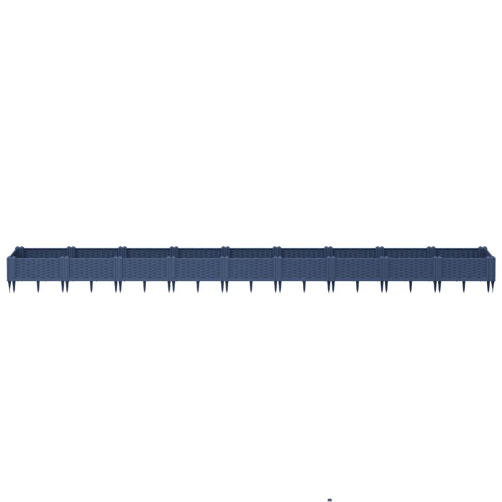 Jardinera Con Clavijas Pp Azul Gris 362,5x42,5x28,5 Cm_2