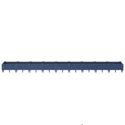 Jardinera Con Clavijas Pp Azul Gris 362,5x42,5x28,5 Cm_2