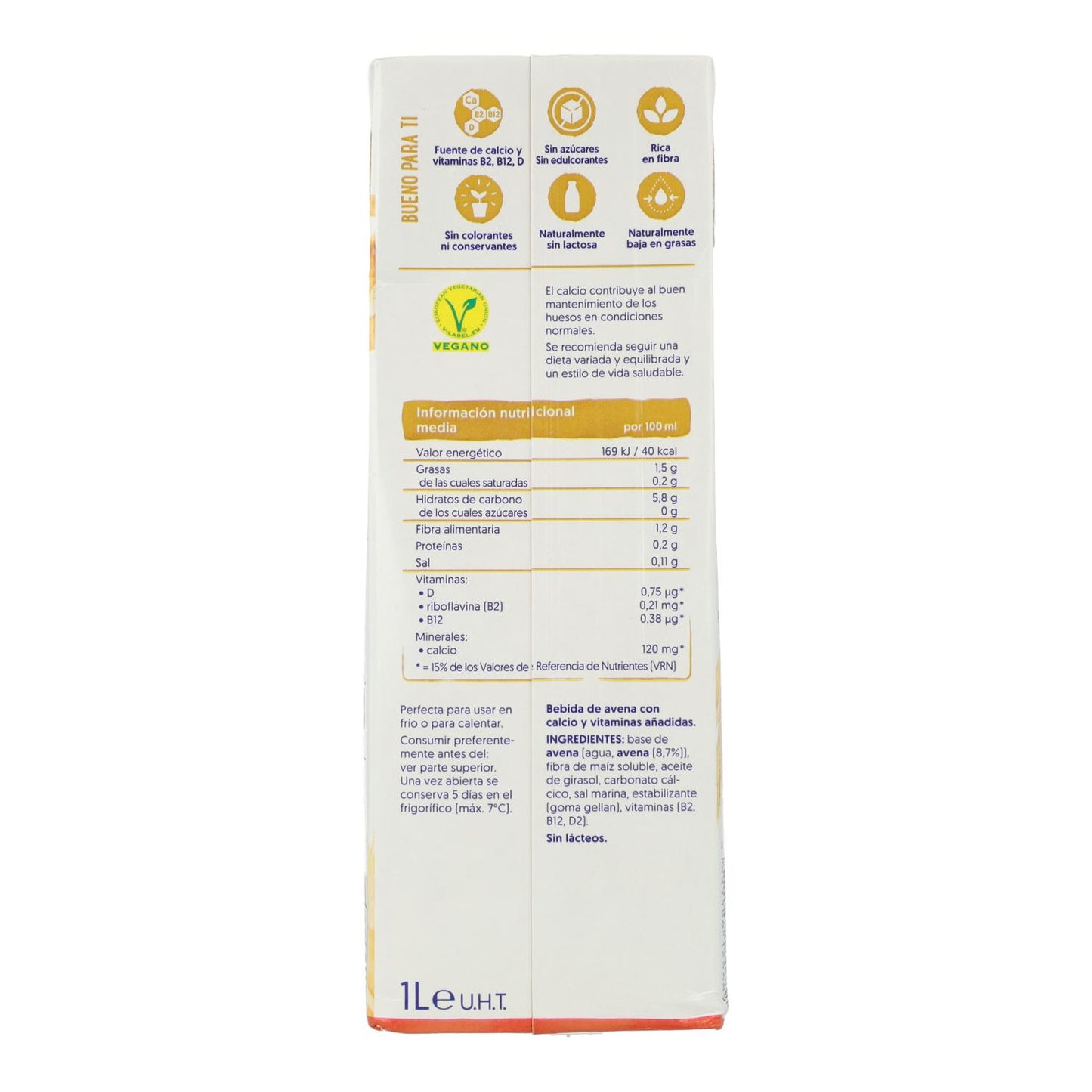 Bebida de Aveia sem Açúcar Alpro 1 Litro