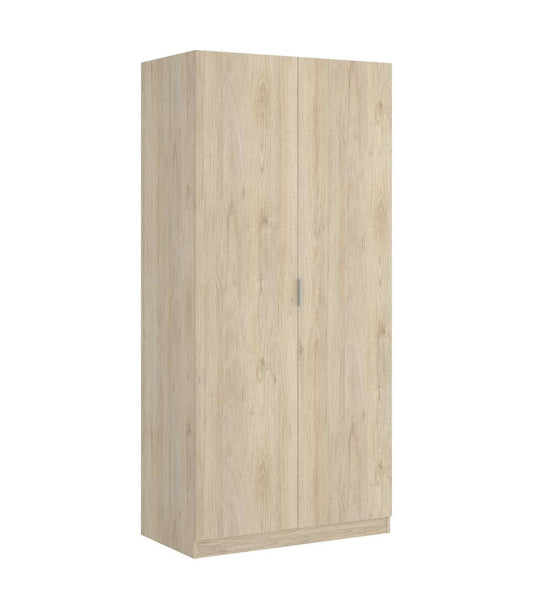 Armario Ropero Sabiote Con 2 Puertas Abatibles En Roble Natural 184 Cm(alto)81 Cm(ancho)52_0