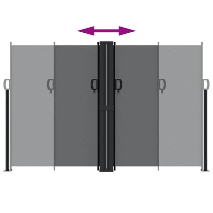 Toldo Lateral Retráctil Negro 160x1000 Cm_3
