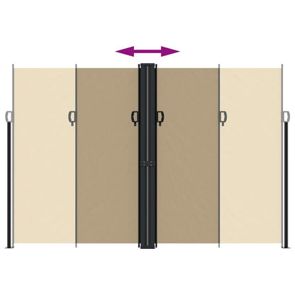Vidaxl Toldo Lateral Retráctil Beige 220x600 Cm_4
