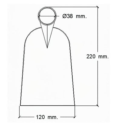 Azada Forjada Sin Mango 219/  750 Gramos_1