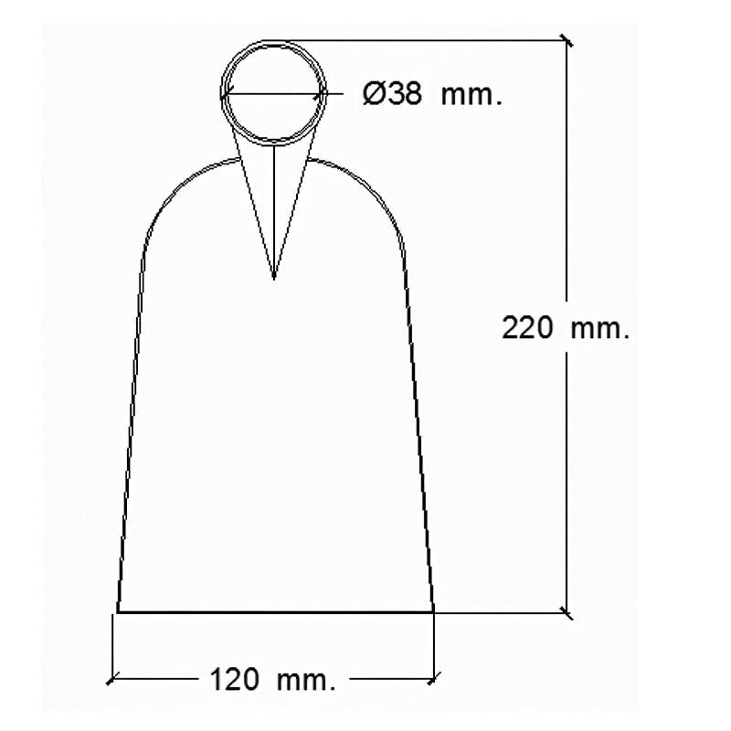 Azada Forjada Sin Mango 219/  750 Gramos
