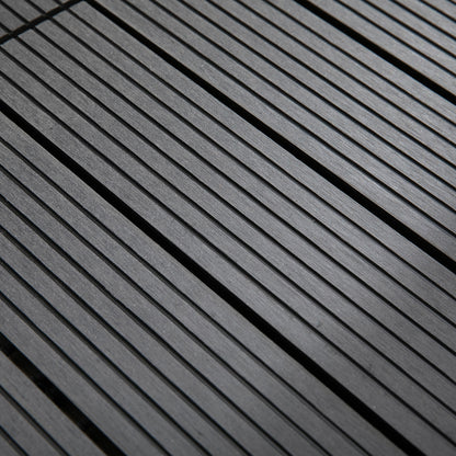 Outsunny Set De 11 Piezas Baldosas De Exterior 30x30 Cm 1 M² Para Jardín Gris_3