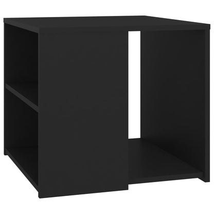 Mesa Auxiliar Madera Contrachapada Negro 50x50x45 Cm_0